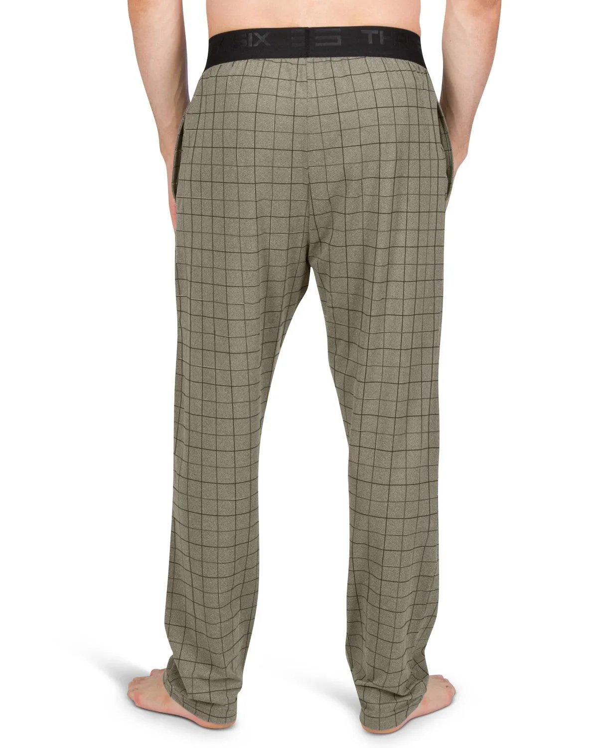 Performance Dry Fit Pajama Pants for Men - Stretch Lounge Pjs with Pockets, Tapered Fit