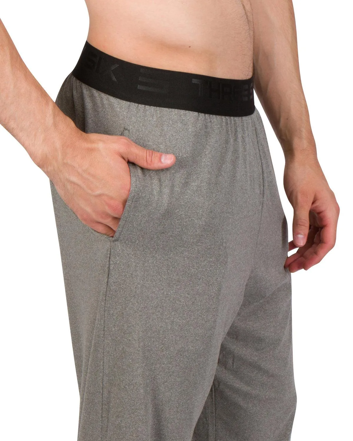 Performance Dry Fit Pajama Pants for Men - Stretch Lounge Pjs with Pockets, Tapered Fit