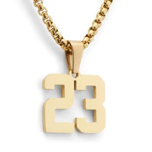 Personalized Number Pendant Athletic Jewelry – Stylish & Durable