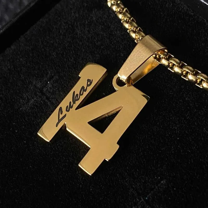 Personalized Number Pendant Athletic Jewelry – Stylish & Durable