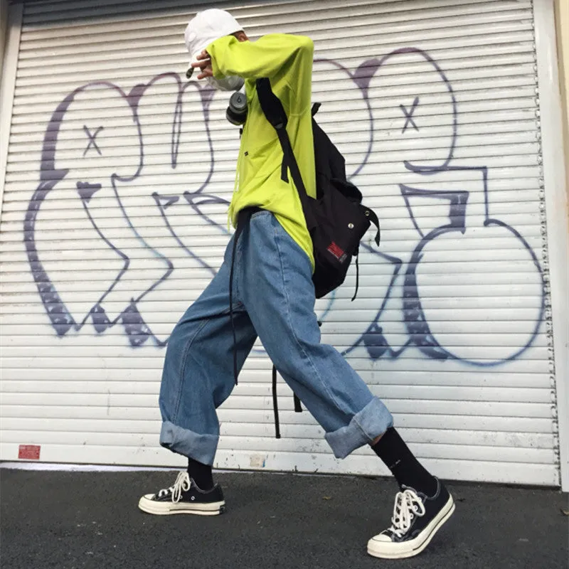 "HARAJUKU RETRO LOOSE WIDE LEG" JEANS K060609