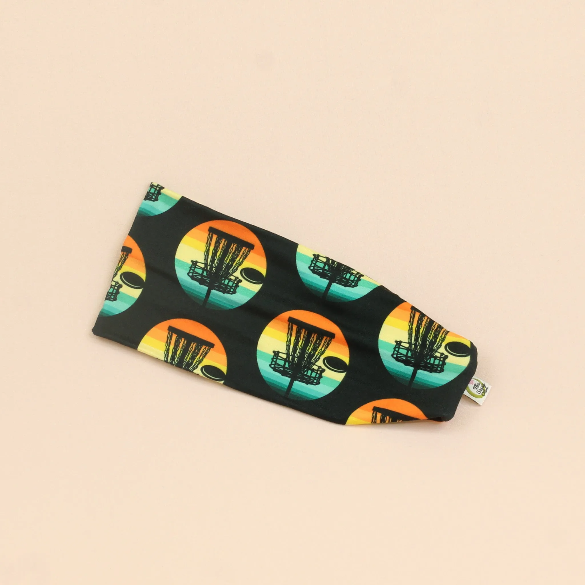 Retro Disc Stretch Headband