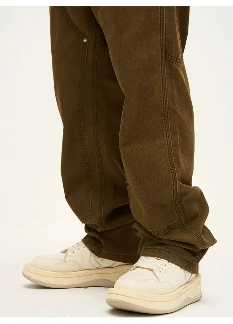 Retro Straight-leg Cargo Pants