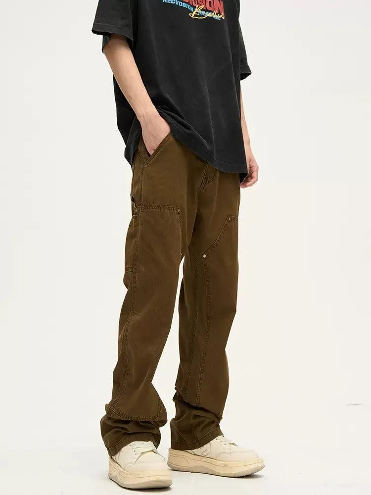 Retro Straight-leg Cargo Pants