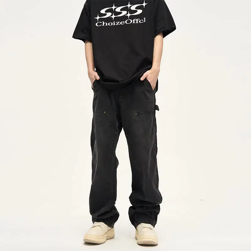 Retro Straight-leg Cargo Pants