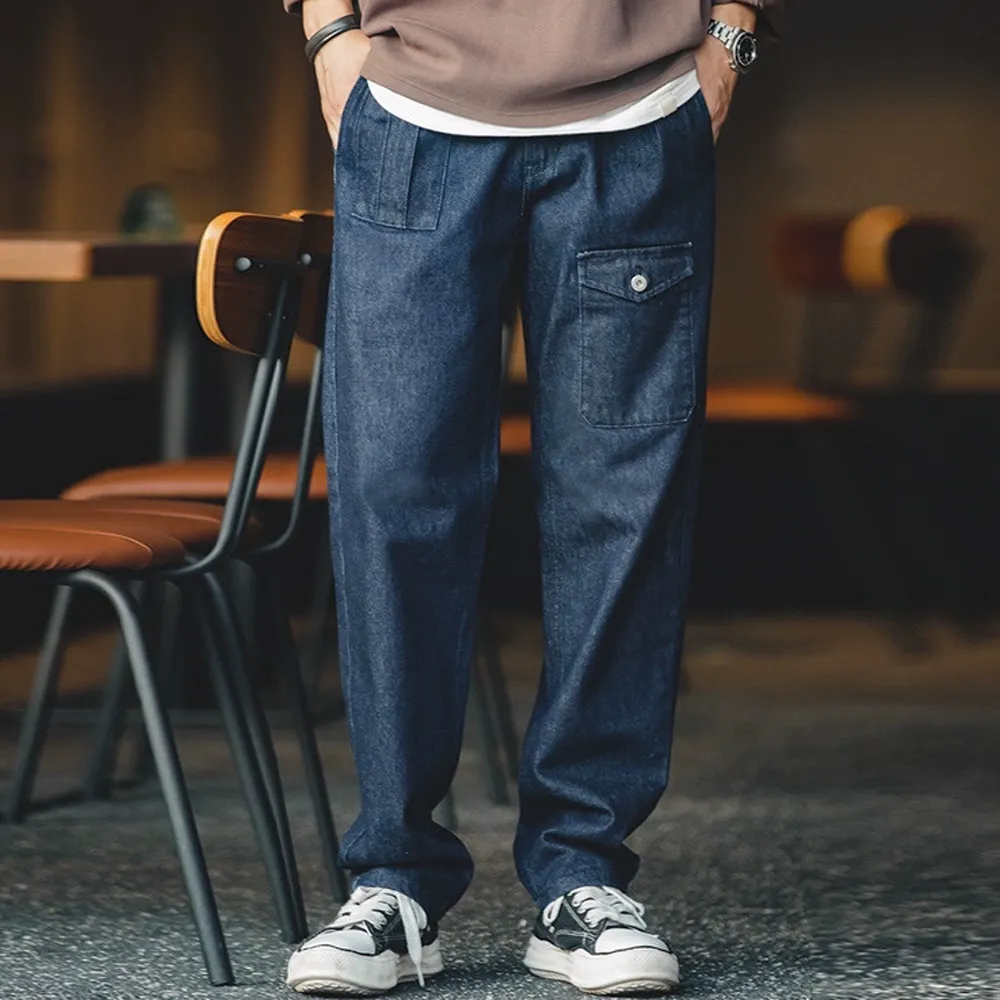 Retro Workwear Washed Jeans