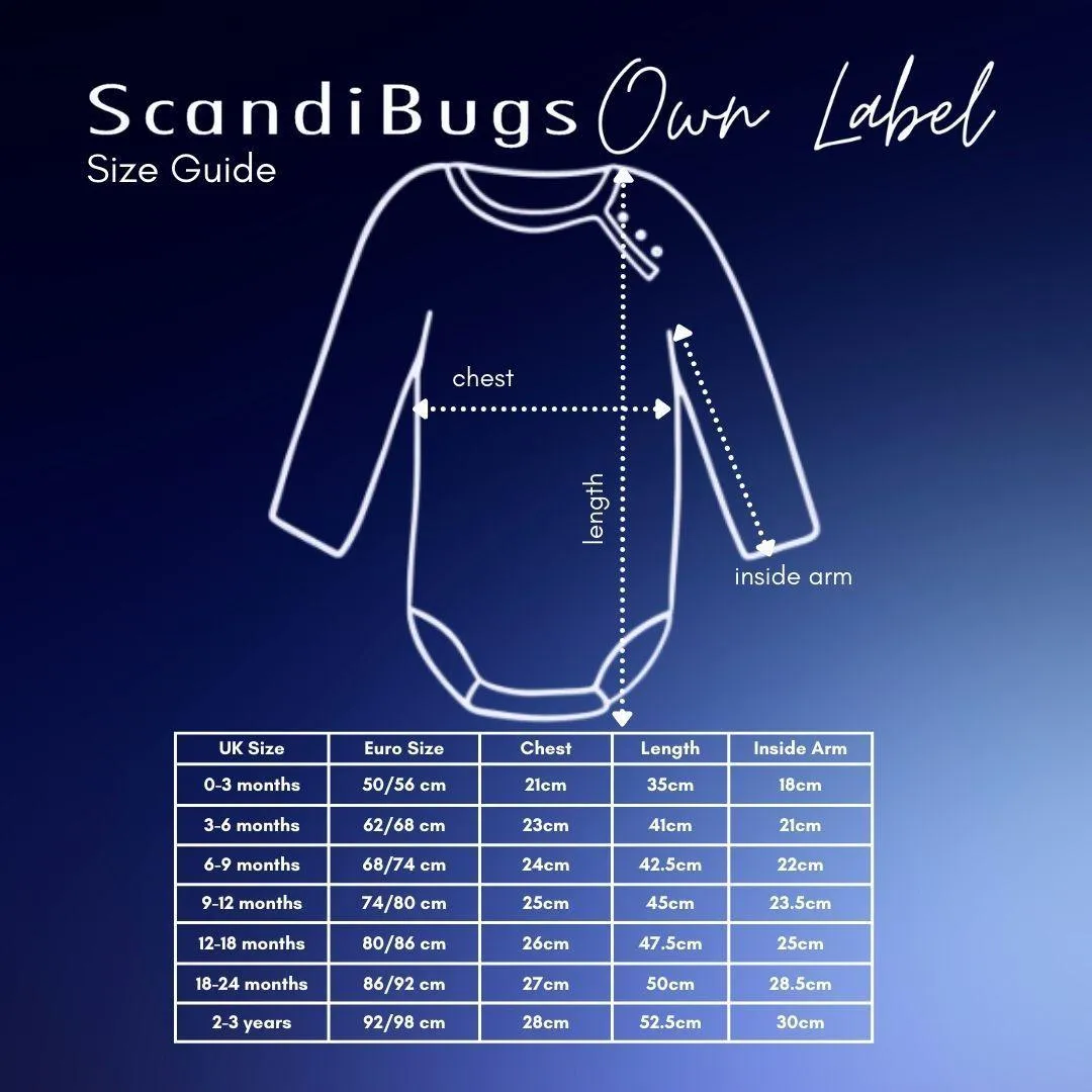 ScandiBugs Own Label Organic Long Sleeve Vest - Tangelo Orange