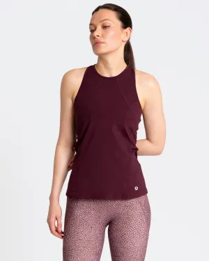 Sculpt Perform Vest Dark Burgundy
