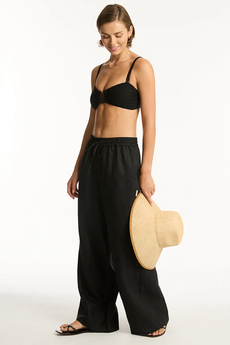 Sea Level Tidal Linen Palazzo Pant