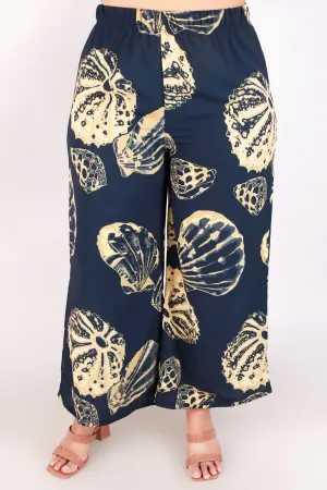 SHELL WIDE LEG PANTS