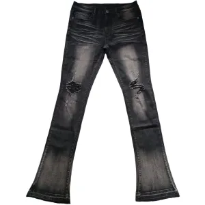 STACKED DENIM (BLACK WASH)