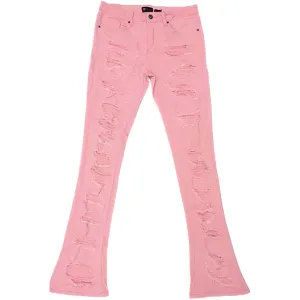 STACKED DENIM (PINK)