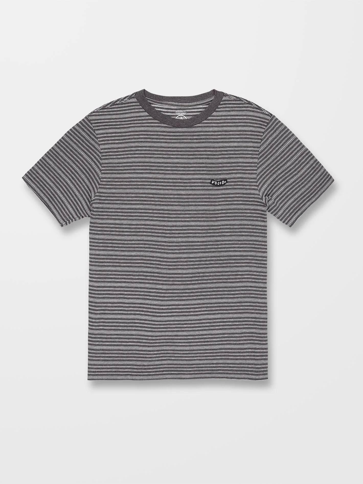 Static Stripe T-Shirt - BLACK