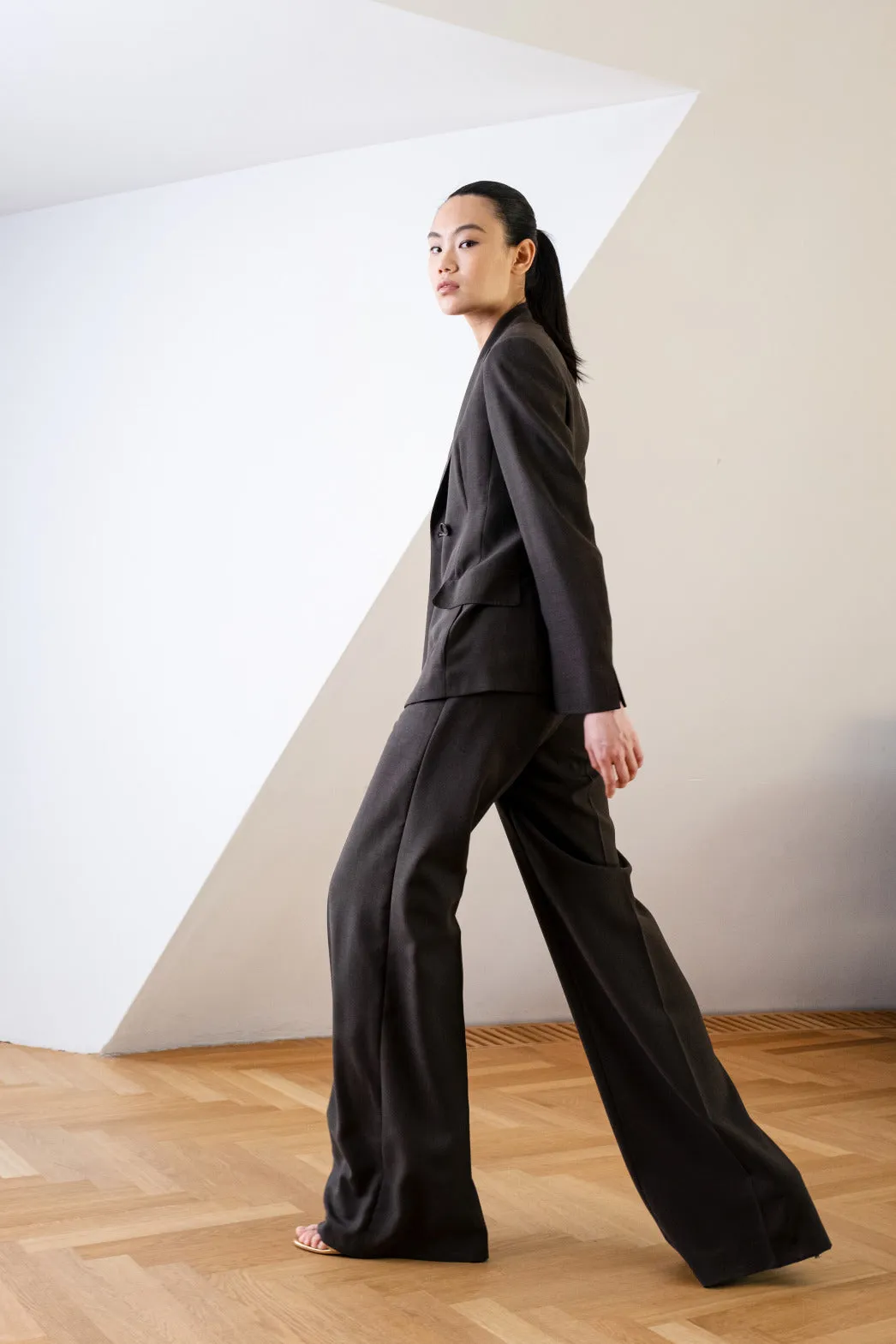 Straight Cool Wool Pants