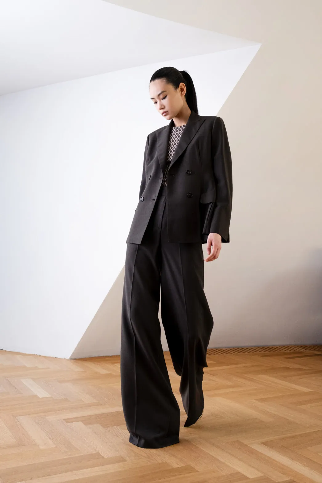 Straight Cool Wool Pants
