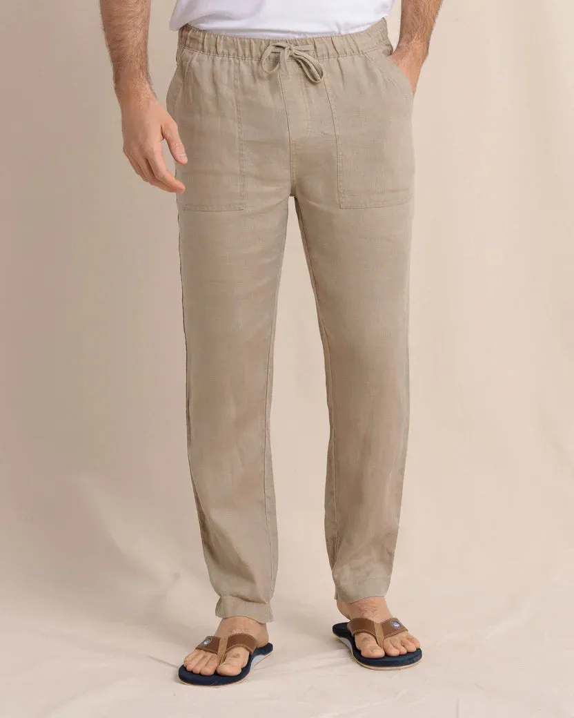 Summer Bay Linen Pant (Sandstone Khaki)