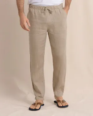 Summer Bay Linen Pant (Sandstone Khaki)