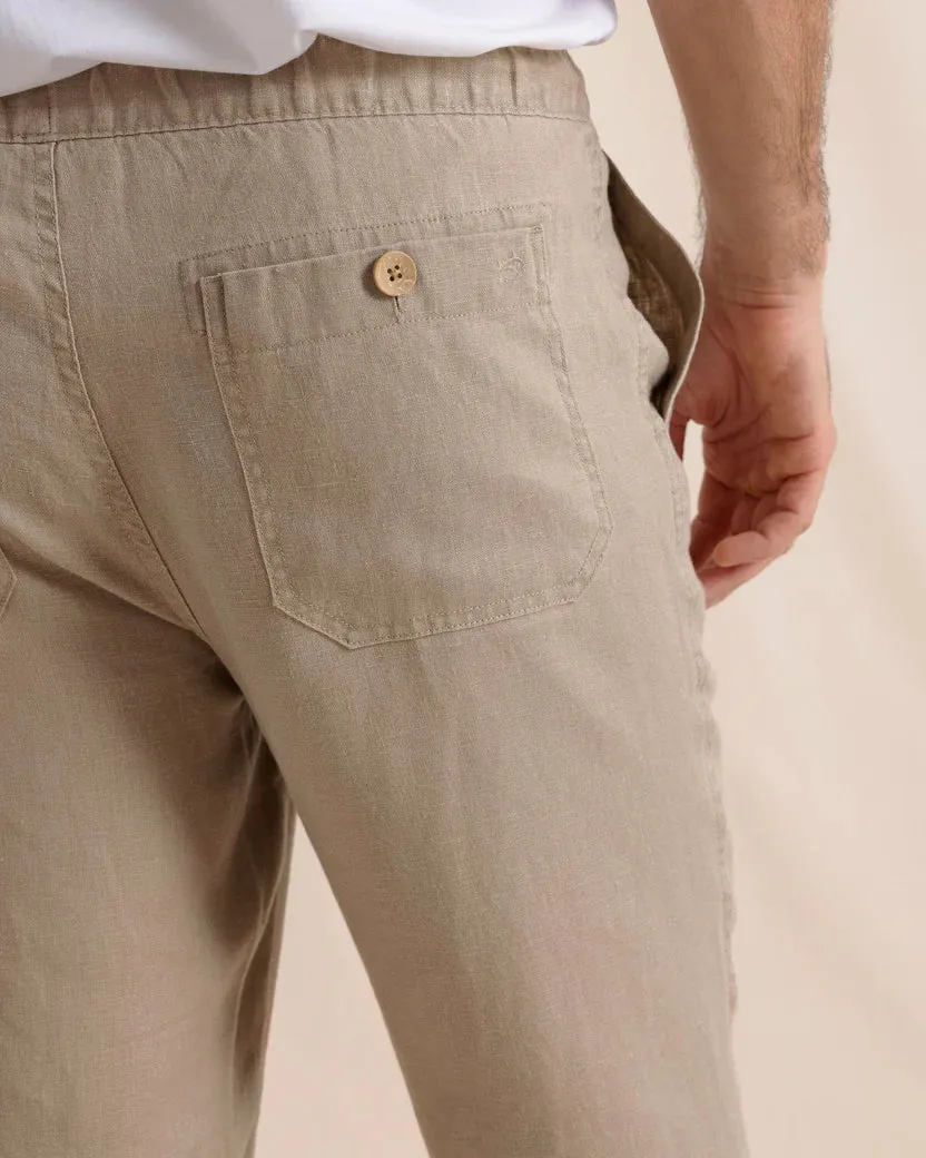 Summer Bay Linen Pant (Sandstone Khaki)