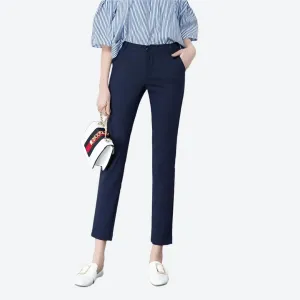 Tailored Slim-Fit Stretch Office Pants
