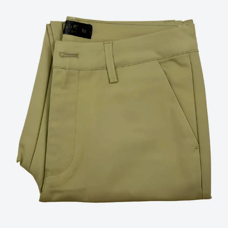 Tailored Slim-Fit Stretch Office Pants