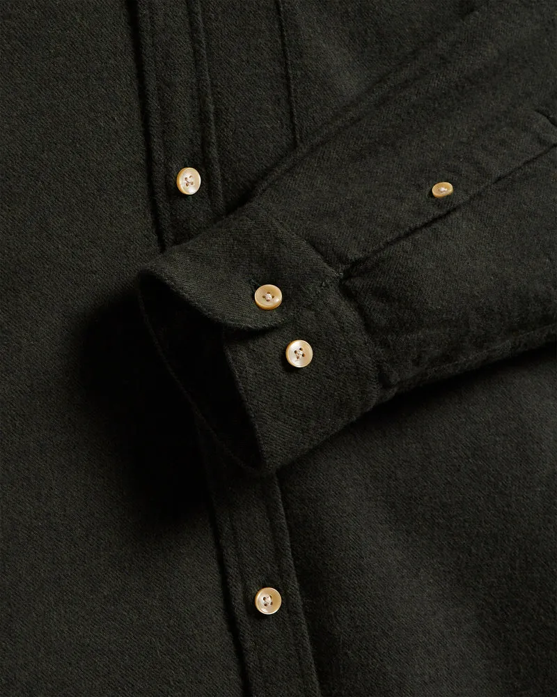 Teca Long Sleeve Shirt - Forest Green