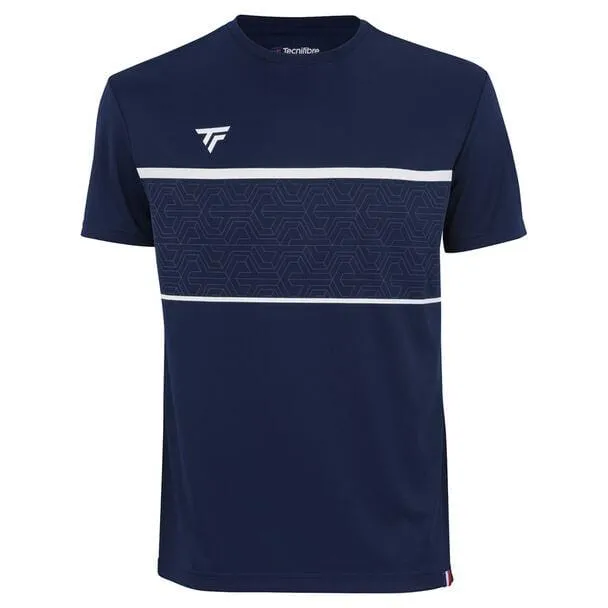 Tecnifibre Mens Team Tech Badminton T-Shirt - Marine