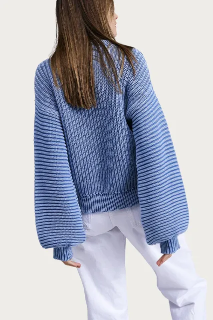 TERNAY MINERAL WASH RIBBED SWEATER