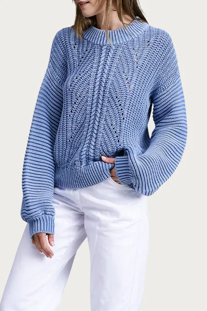 TERNAY MINERAL WASH RIBBED SWEATER