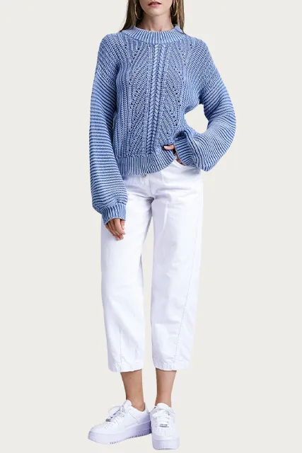 TERNAY MINERAL WASH RIBBED SWEATER