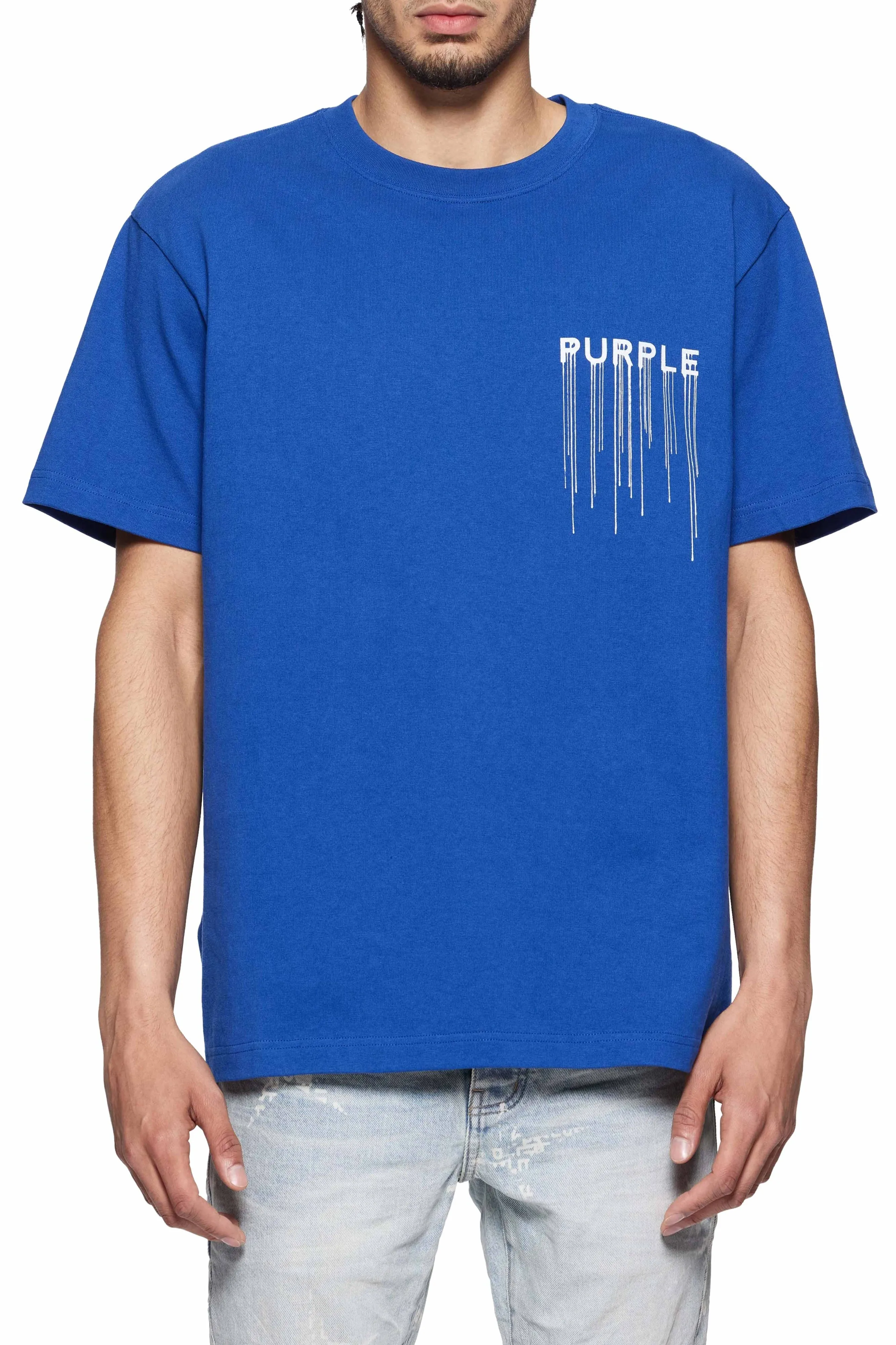 Textured Jersey Tee - Blue