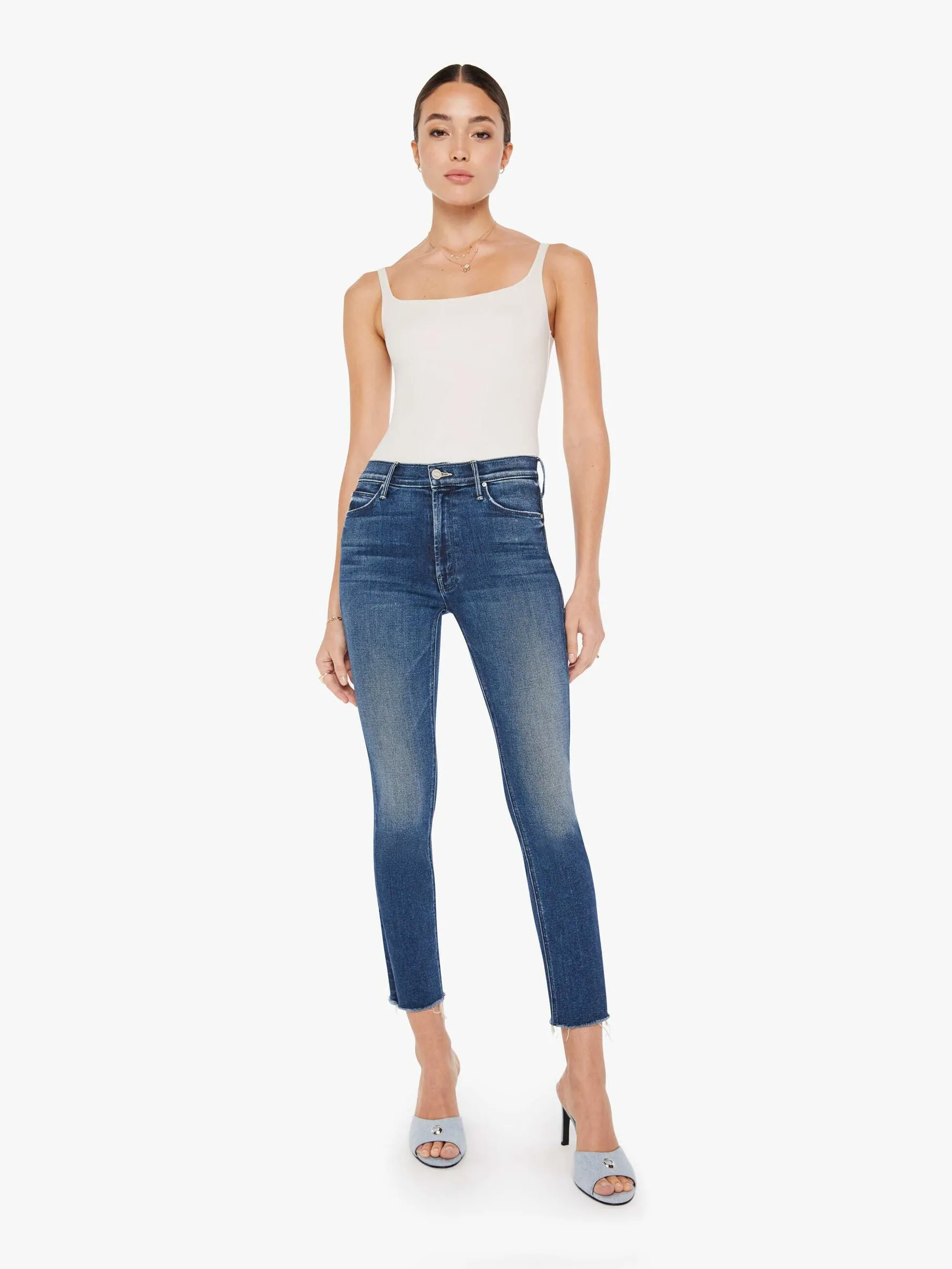 The Mid Rise Dazzler Ankle Fray (Best-Seller!)