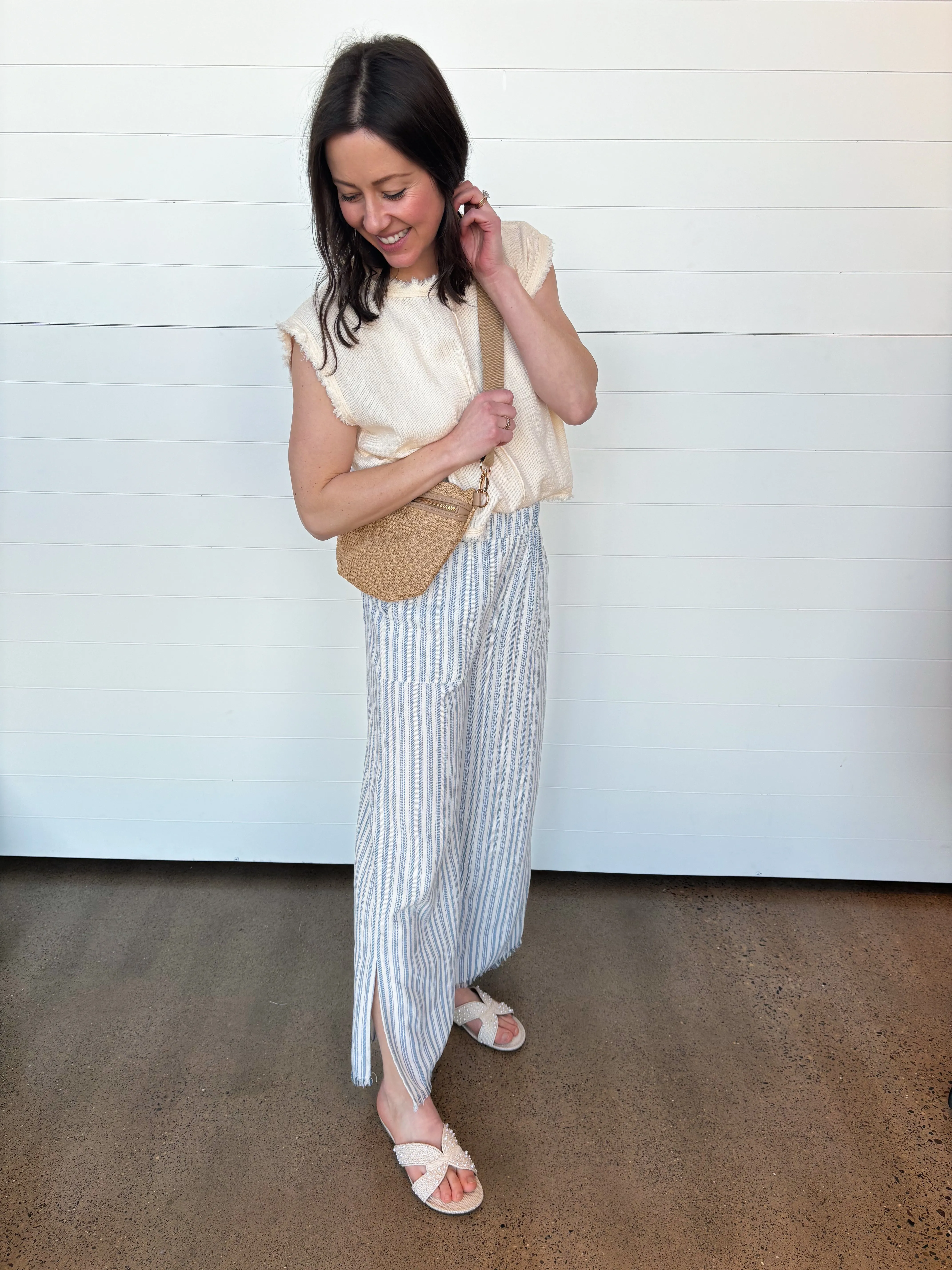 The Talia Striped Wide Leg Pants