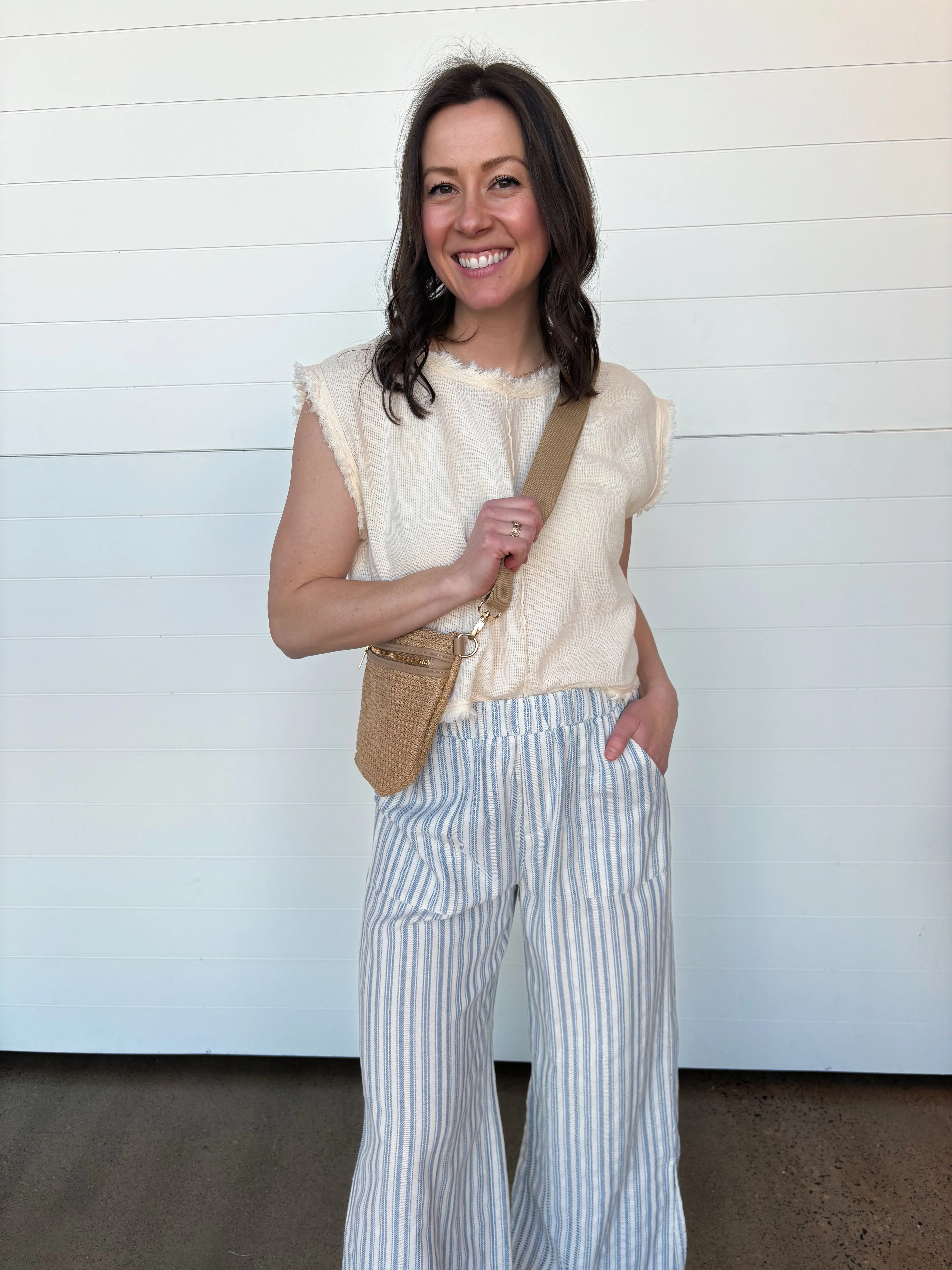 The Talia Striped Wide Leg Pants