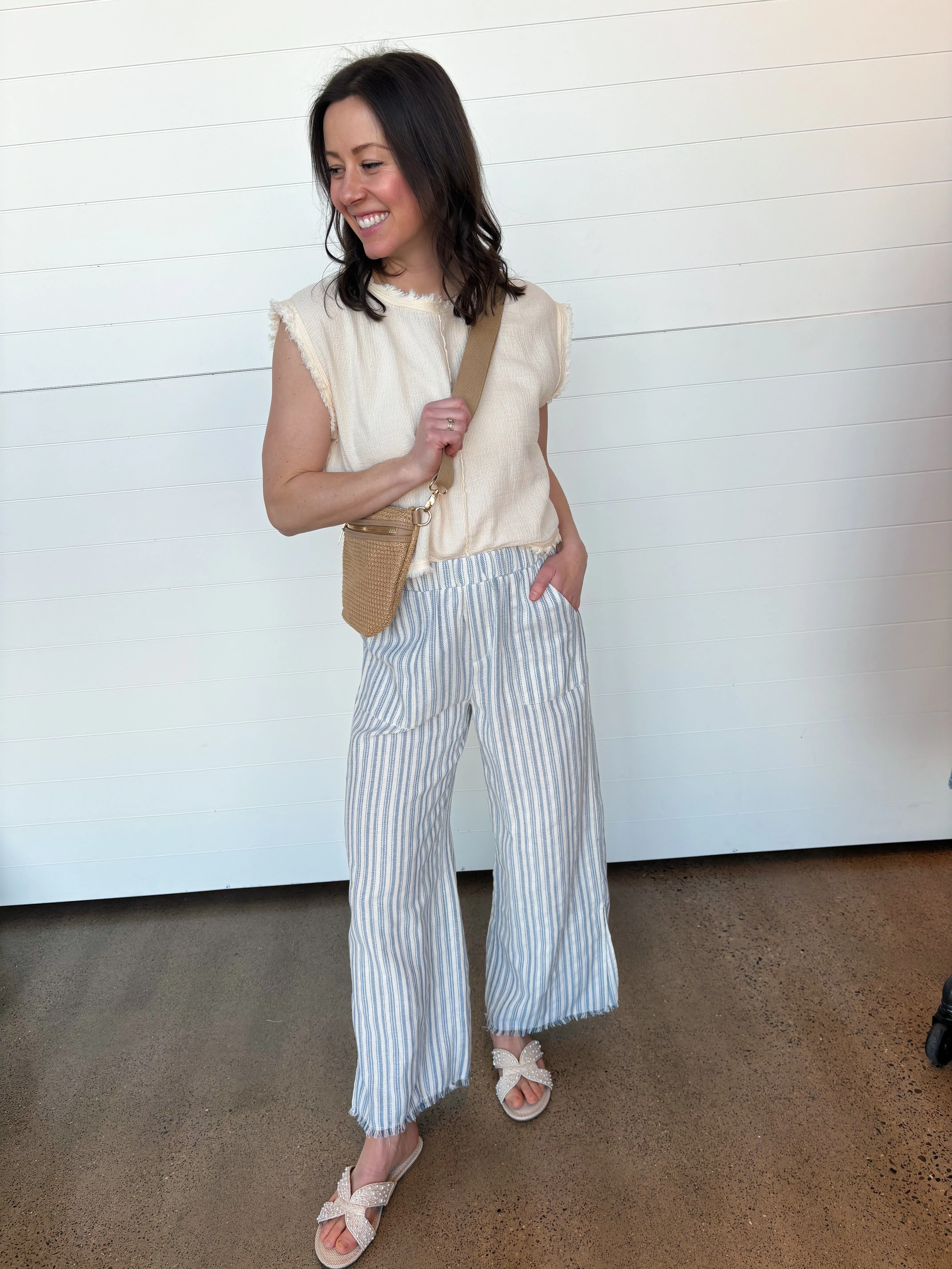The Talia Striped Wide Leg Pants