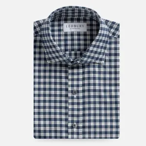 The Vintage Navy Thomas Mason Hartney Flannel Custom Shirt