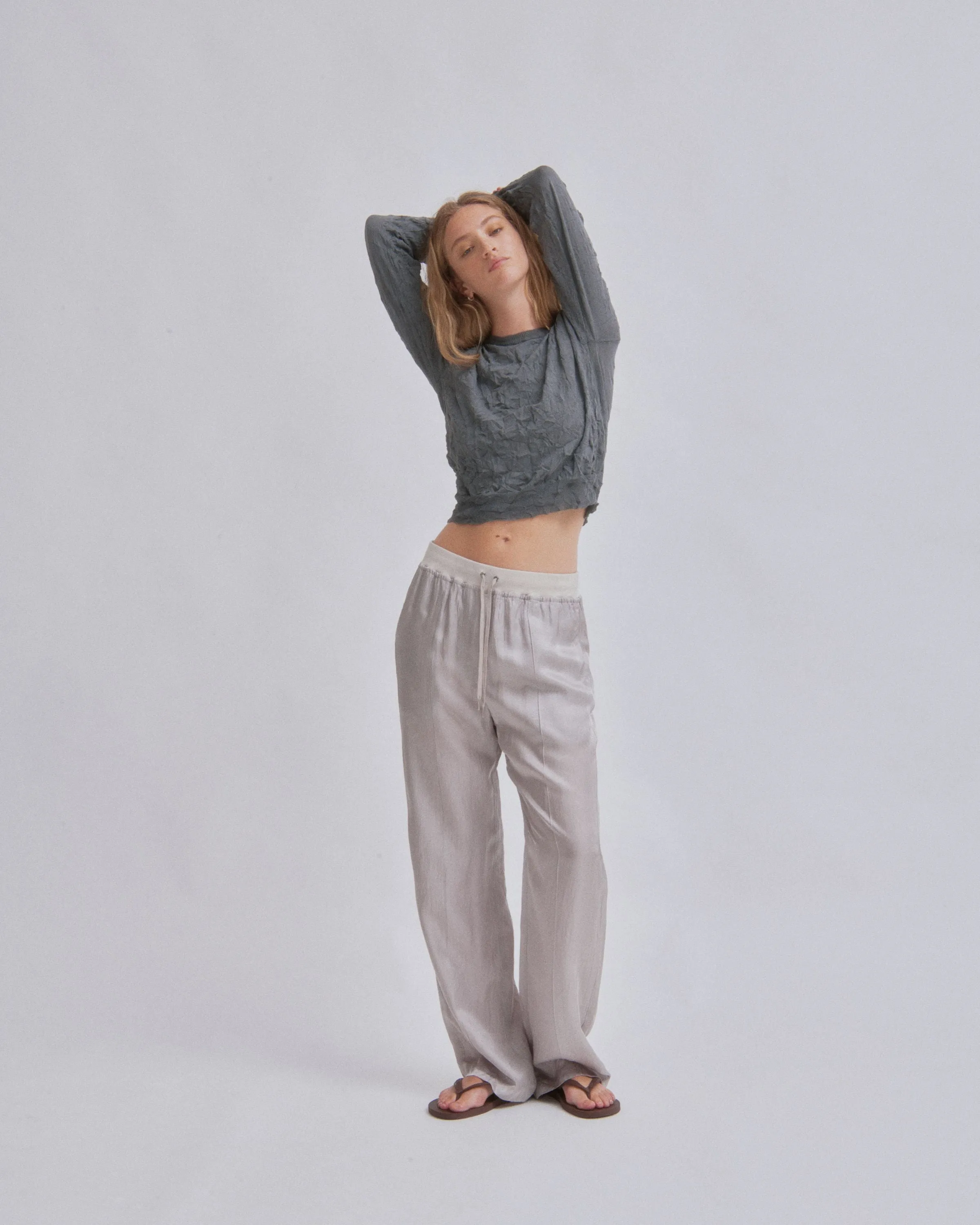 Track Pants in Stone