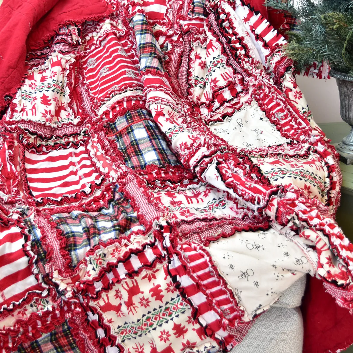Tshirt Rag Quilt made from Clothing