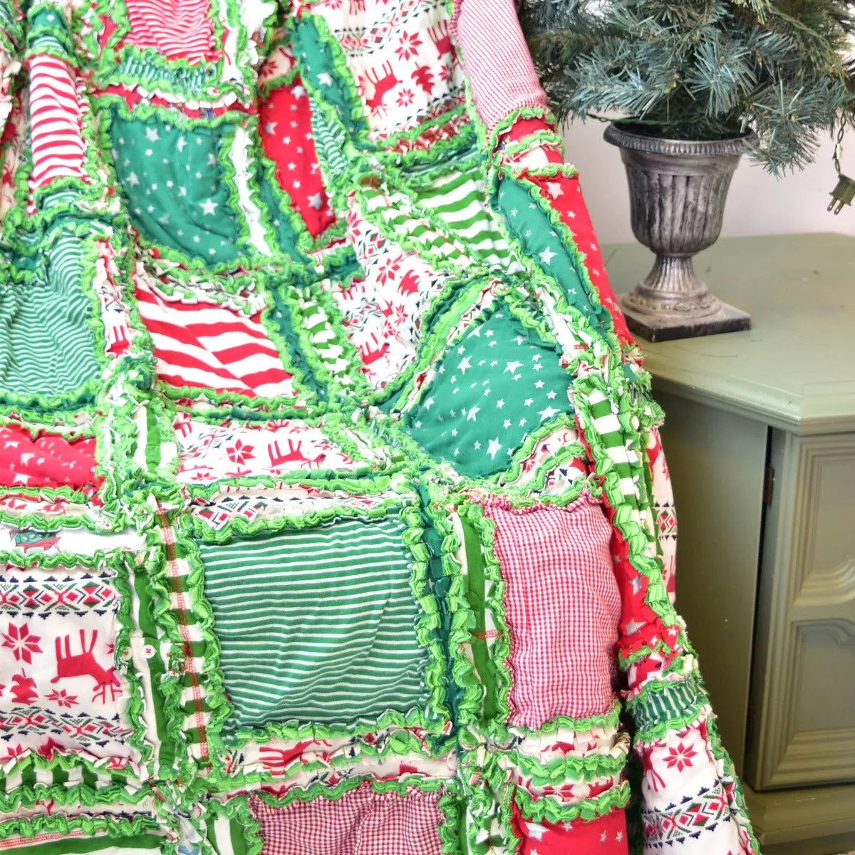 Tshirt Rag Quilt made from Clothing