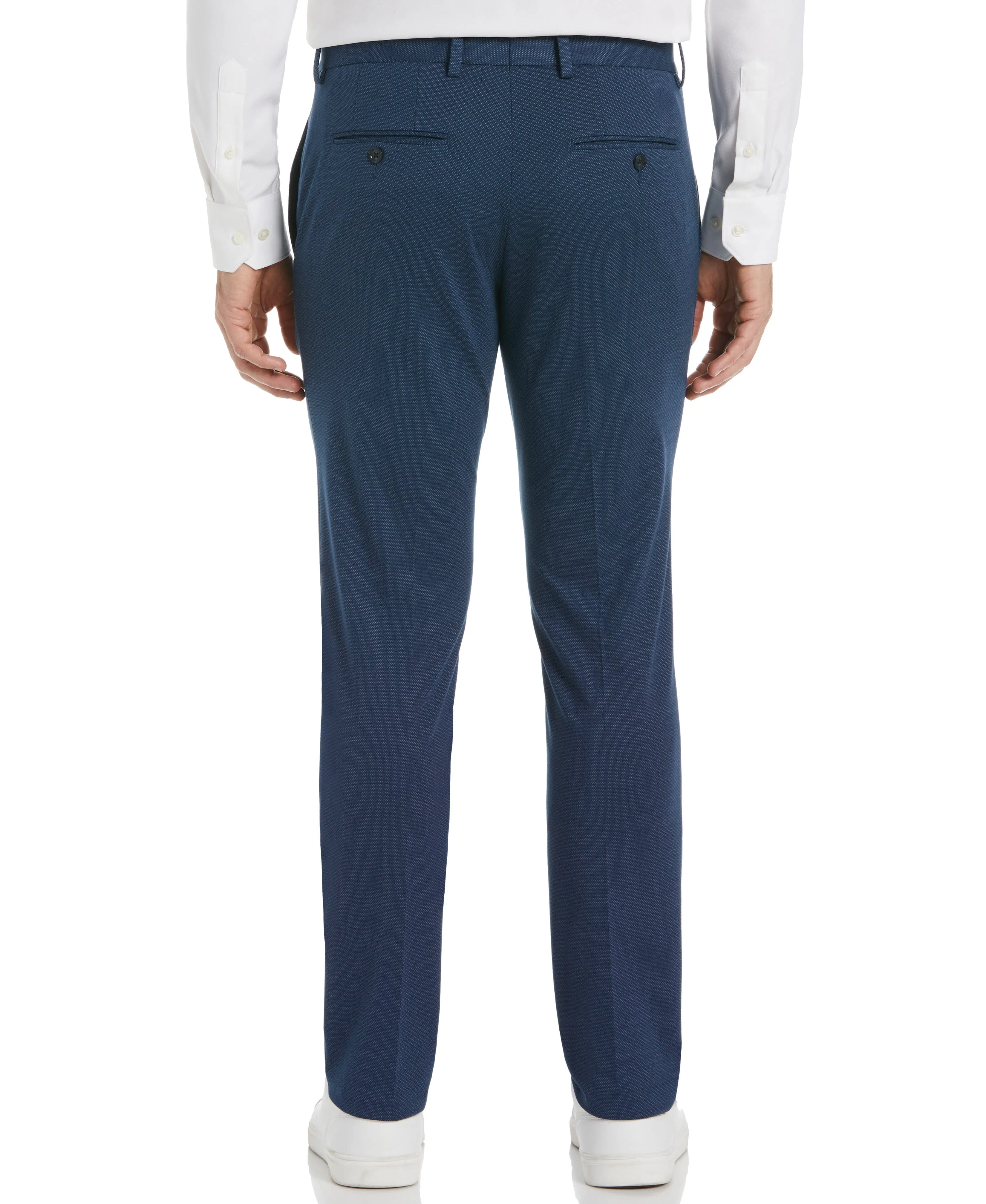 Very Slim Fit Flat Front Stretch Knit Suit Pant