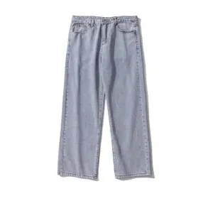 Vintage Washed Straight Leg Jeans
