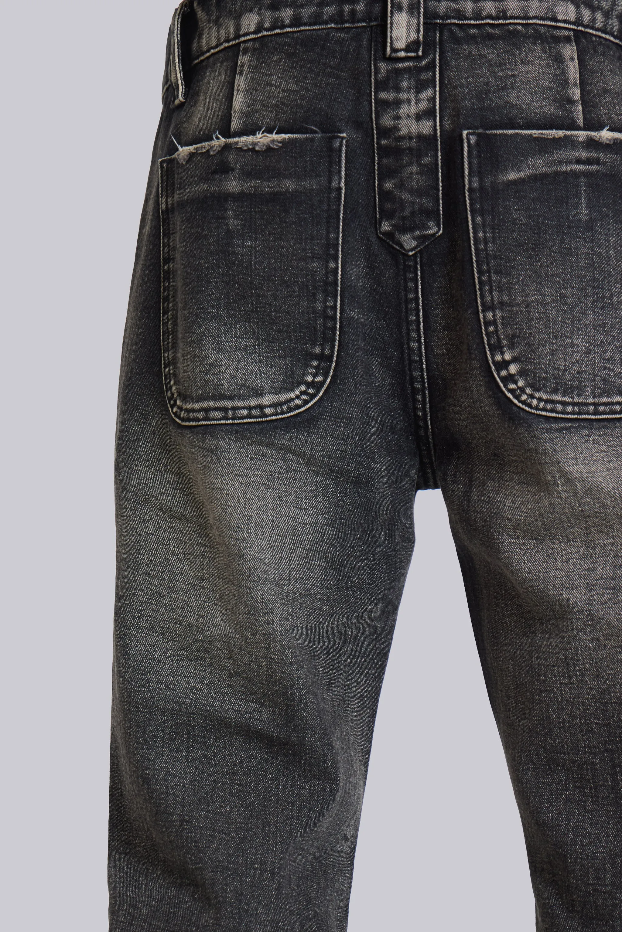 Washed Black Blaze Flared Jeans