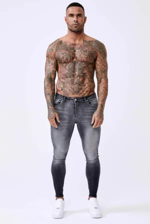 Washed Light Grey - Spray-On Jeans