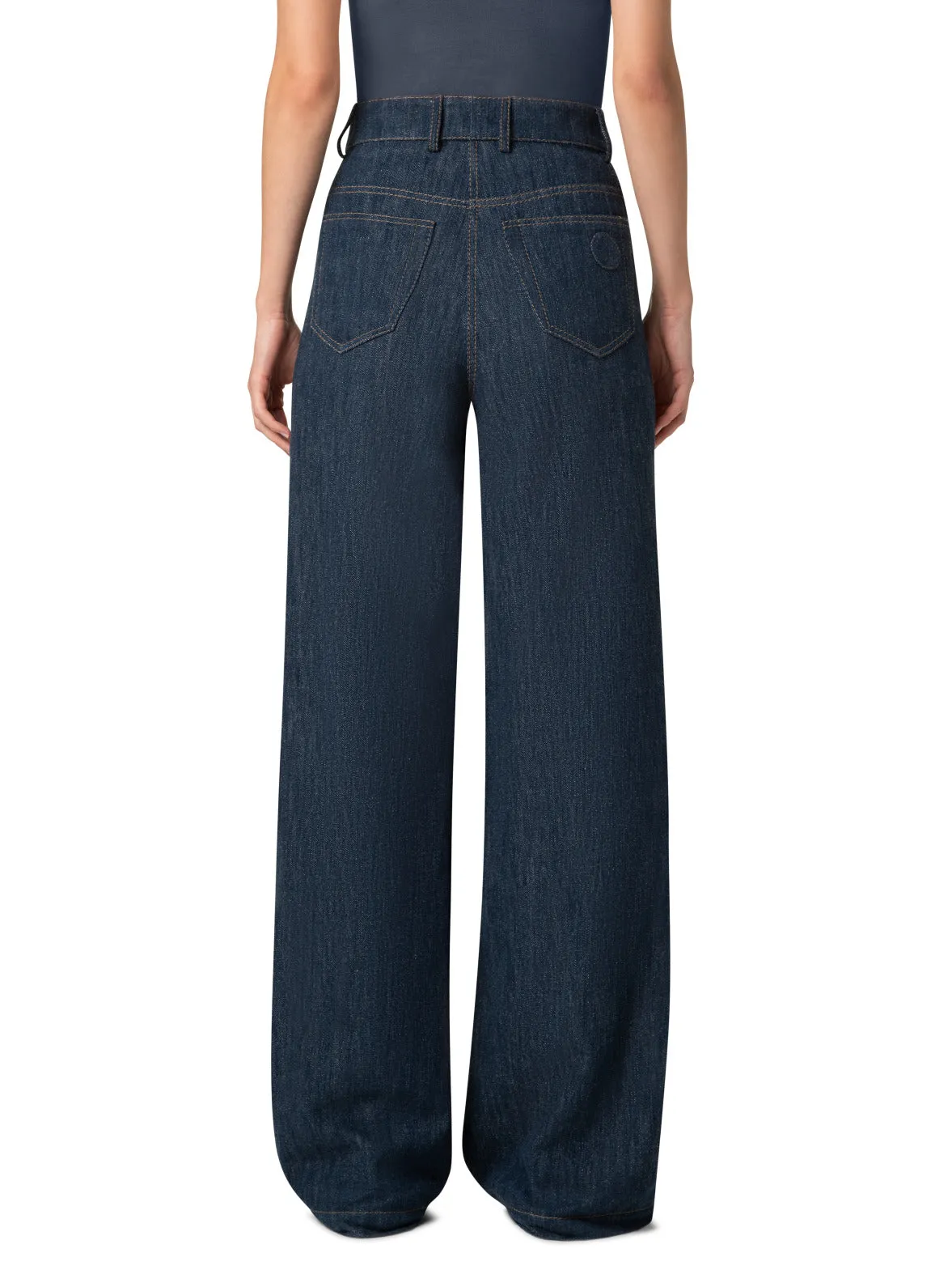 Wide Cotton Wool Denim Pants