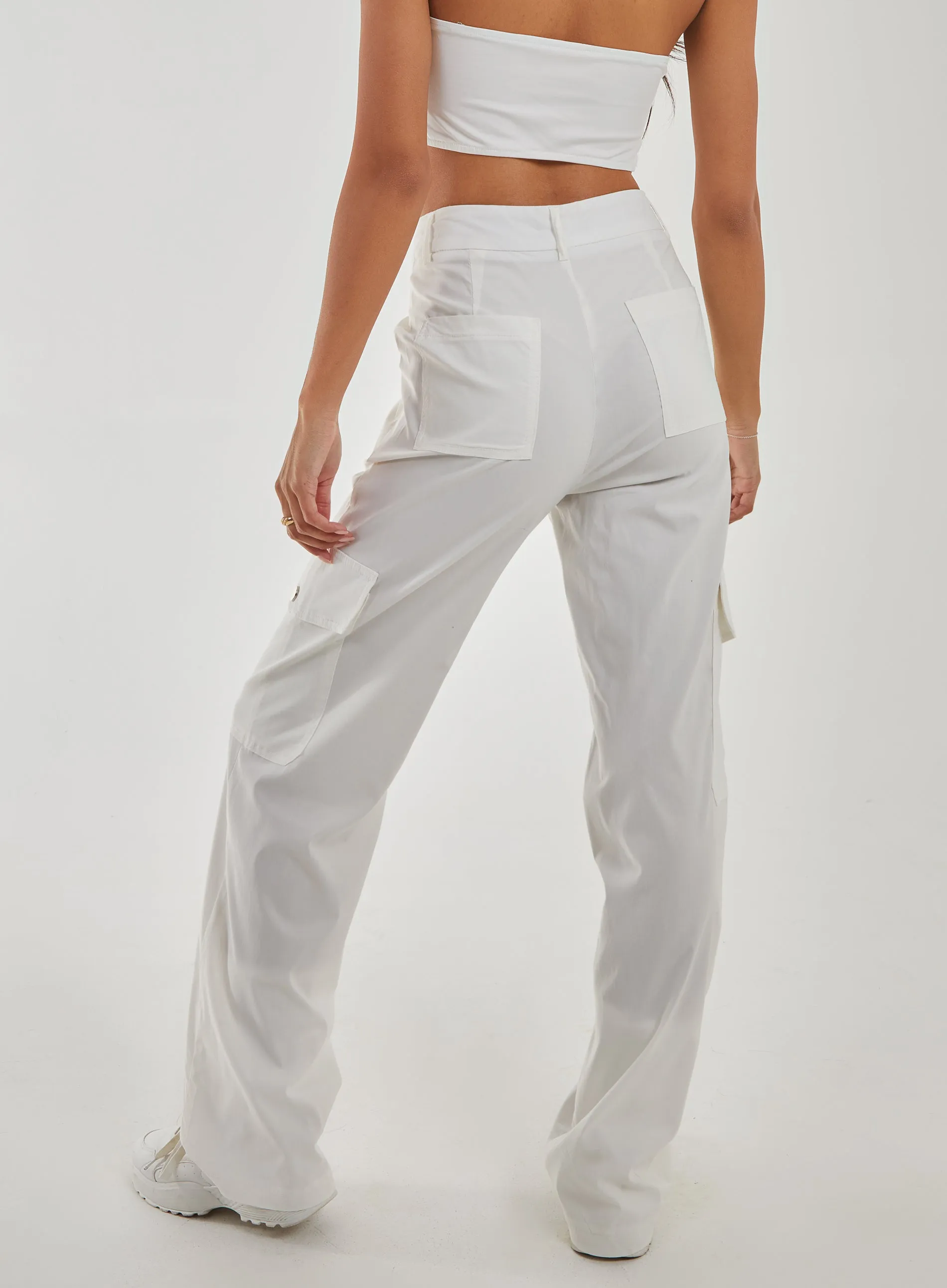 Wide Leg Pocket Cargo Pants