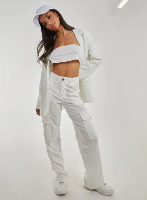 Wide Leg Pocket Cargo Pants