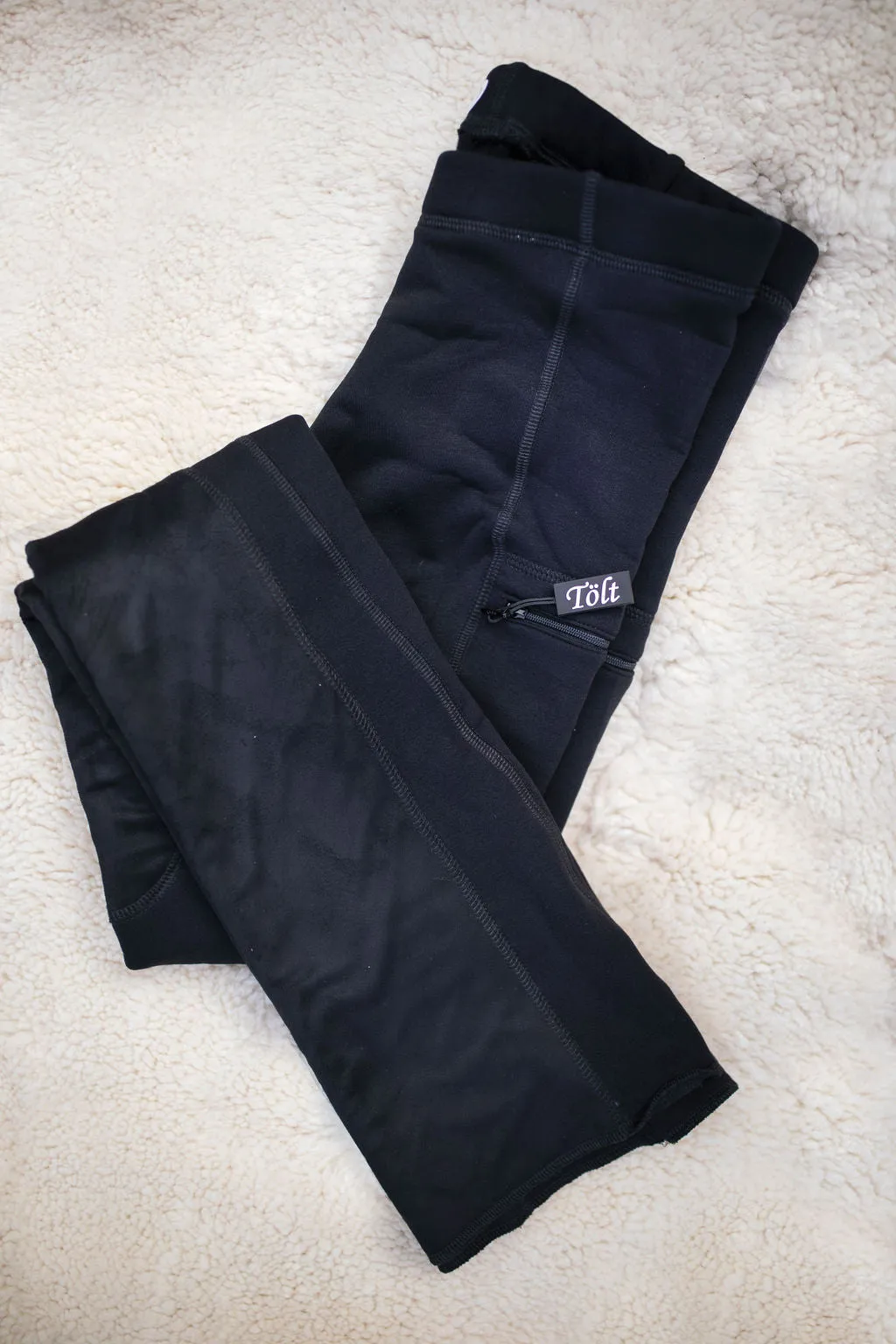 Winter Fleece-lined Boot-Cut Cargo Pant in Black