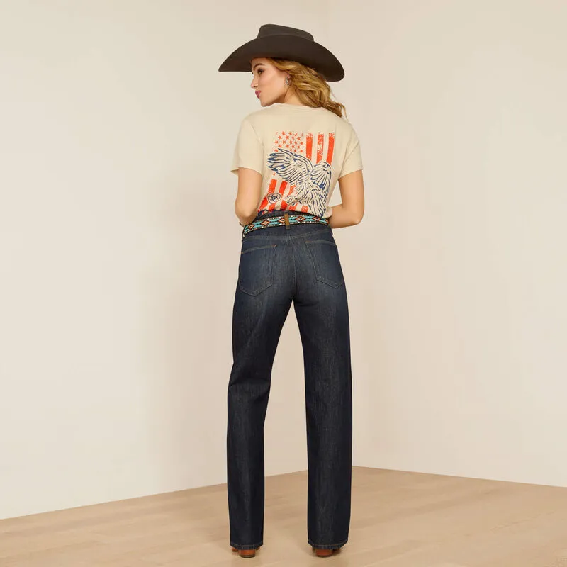 Women's Ariat Ultra High Rise Jasmine Tomboy Wide Leg Jeans
