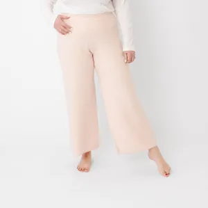 Women's Luxe Wide Leg Sweater Pant - Ballerina