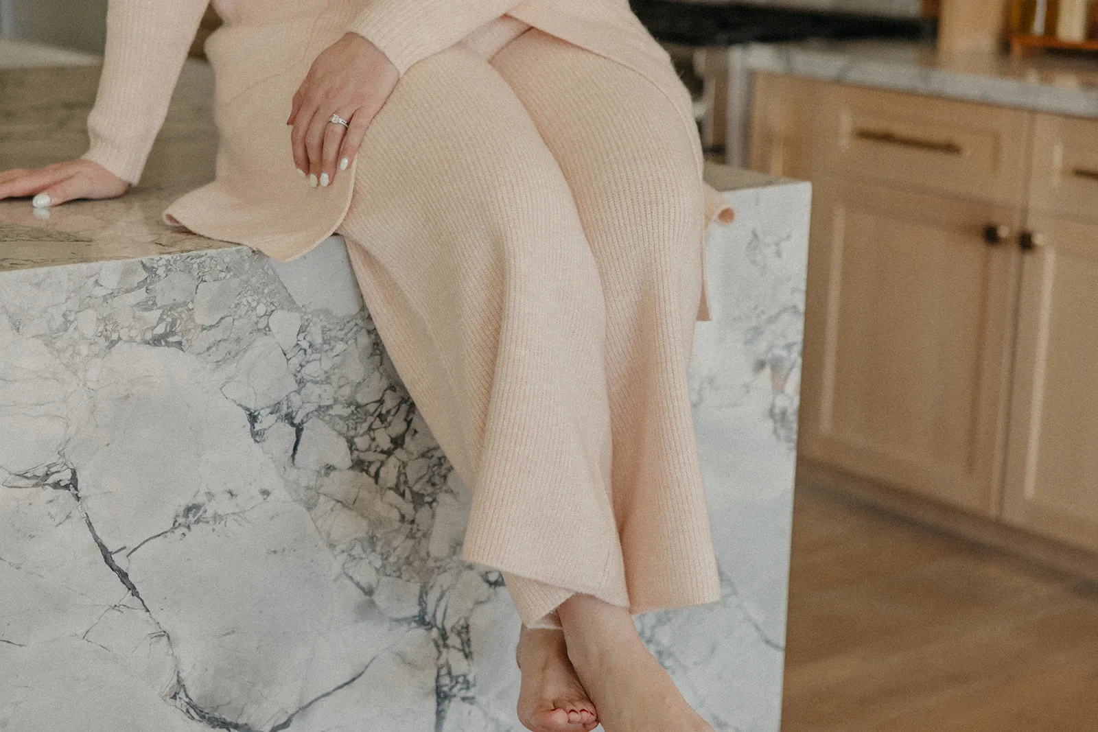 Women's Luxe Wide Leg Sweater Pant - Ballerina