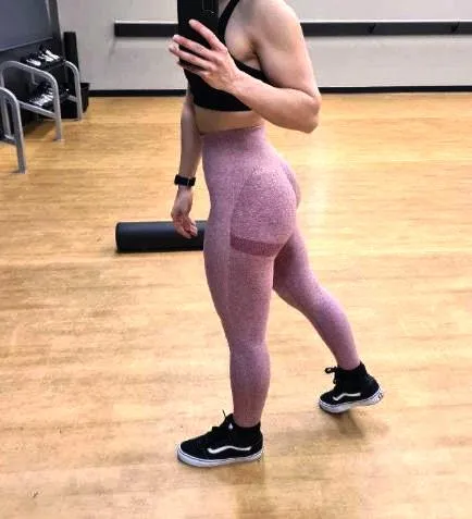Yogi Express High Waist Leggings - Dusty Pink